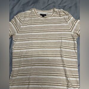 Treasure & Bond Beige and White Striped Tee